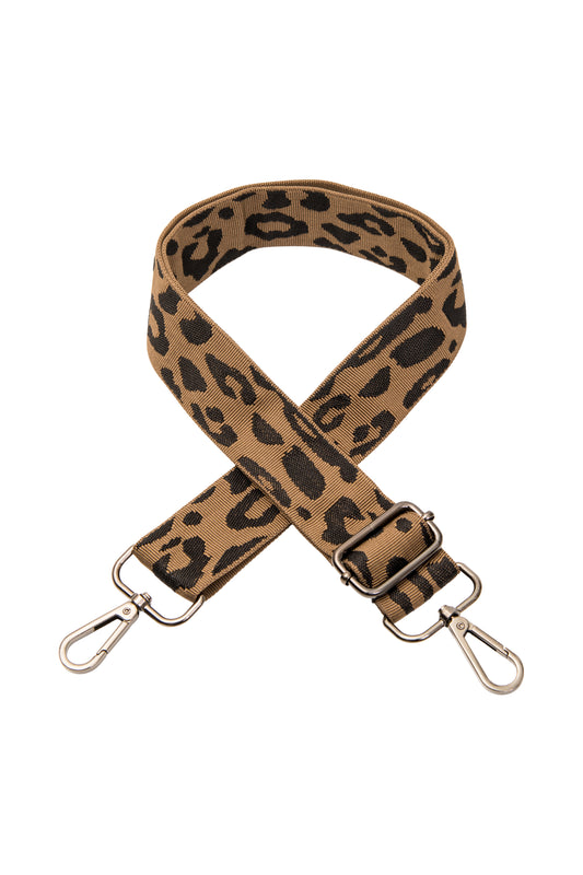 Schouderband leopard brown
