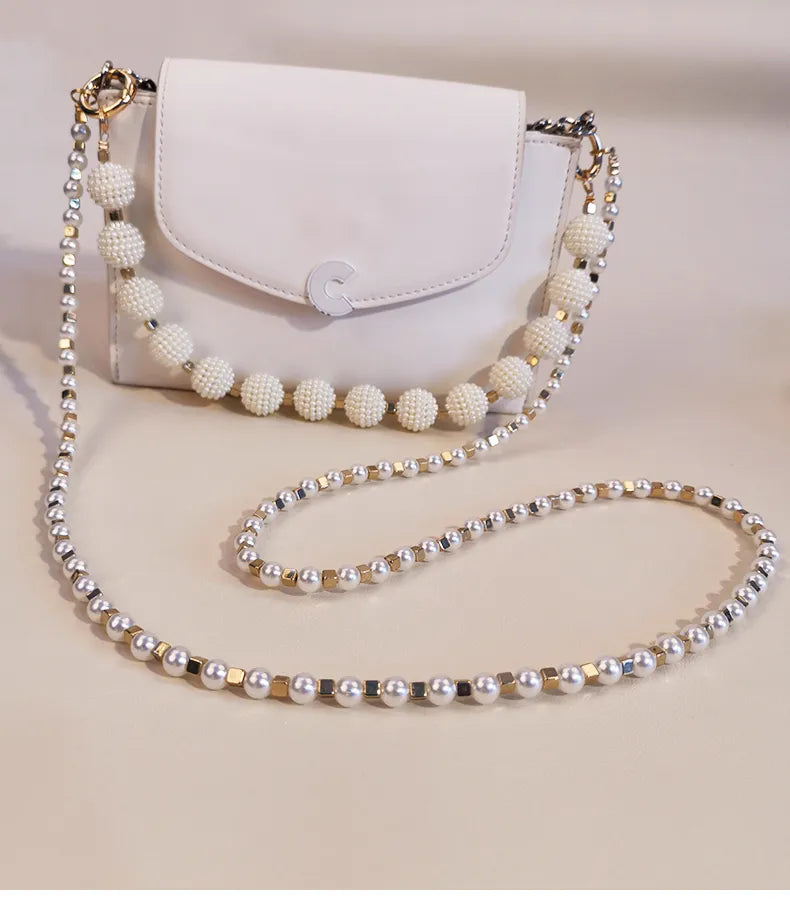 Pearl white telefoonketting