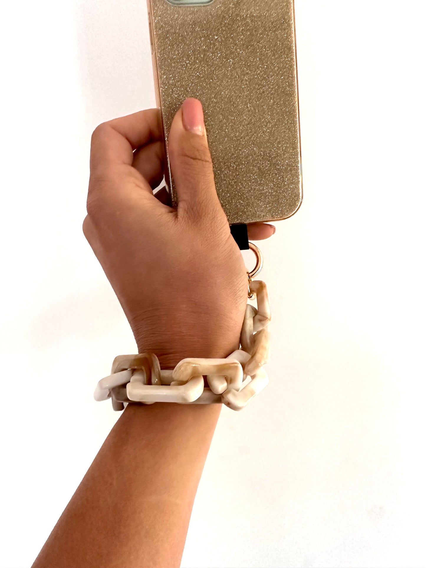 Wrist phone chain marble